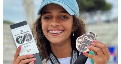Skate: Rayssa Leal, de 13 anos, fatura bronze no Mundial de Street