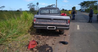 Colisão entre caminhonete e moto deixa um morto em Arari