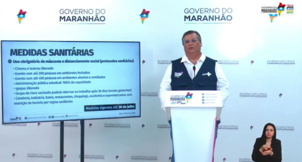 Flávio Dino anuncia liberações de abertura e retirada de restrição no horário de funcionamento de estabelecimentos