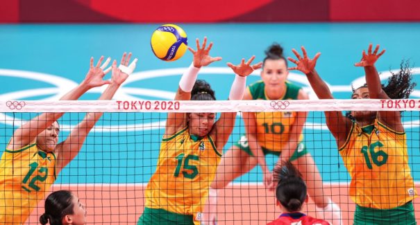 Brasil engata a terceira vitória seguida no vôlei feminino