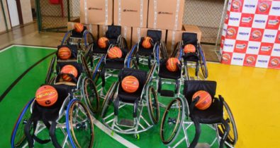 ASPAMA recebe cadeiras de rodas adaptadas para a equipe de Basquete em Cadeiras de Rodas