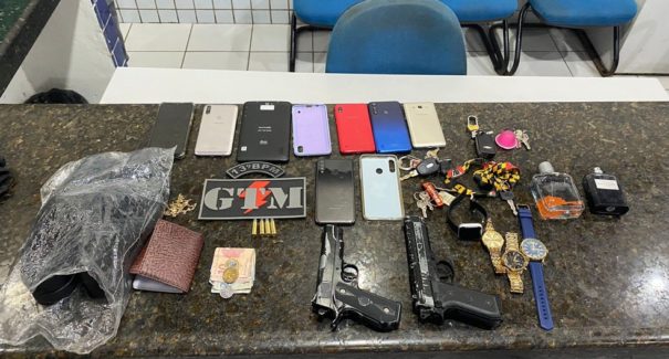 PM prende três suspeitos de praticarem assaltos em São Luís