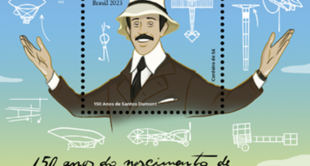 150 anos de Santos Dumont são homenageados em emissão postal