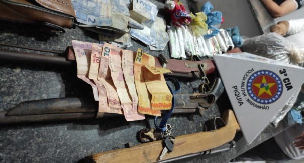 Polícia apreende espingardas e drogas em povoado de Açailândia