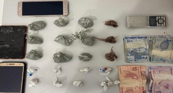 Dupla é presa suspeita de tráfico de drogas no bairro Cruzeiro do Anil