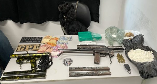 Duas metralhadoras são apreendidas em operação da Polícia