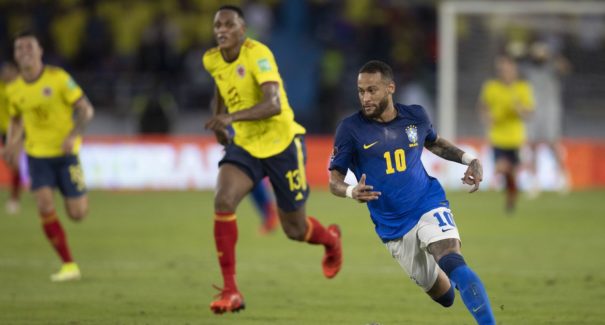 Por vaga antecipada na Copa, Brasil encara Colômbia nas Eliminatórias