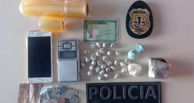 Homem é preso suspeito de tráfico de drogas na Vila Embratel