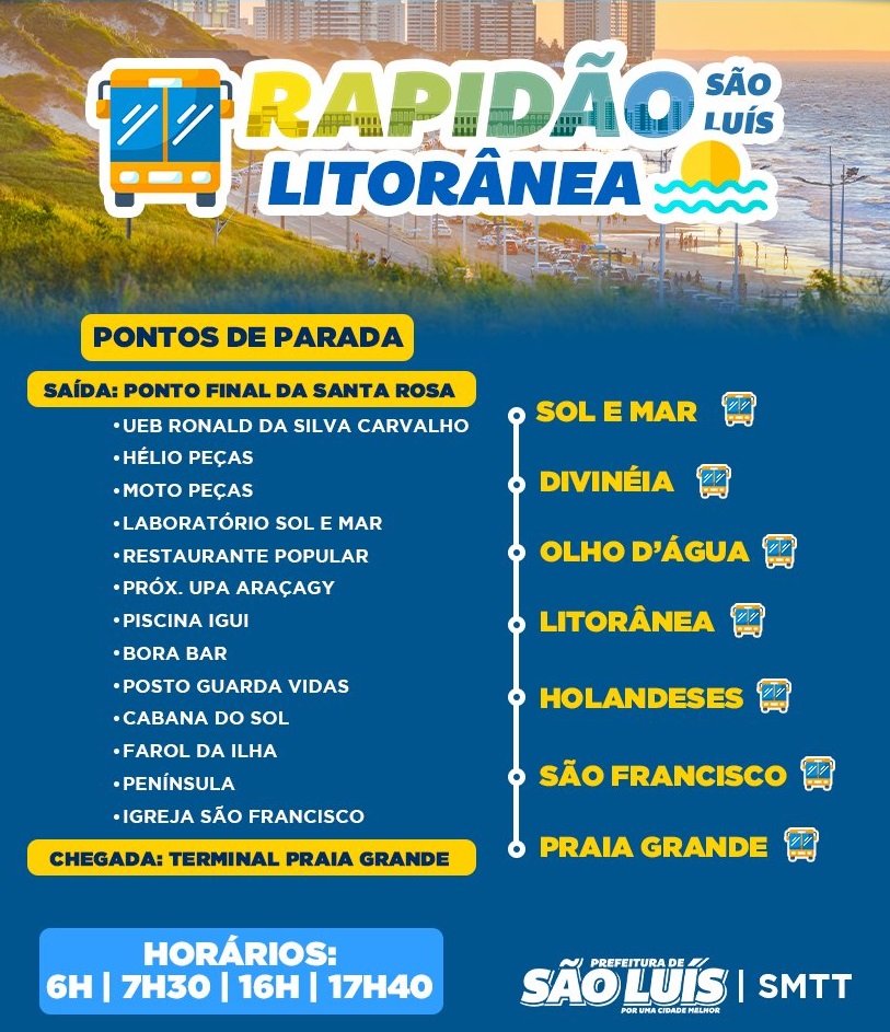 Linha “Rapidão Litorânea” começa a circular em São Luís | O Imparcial