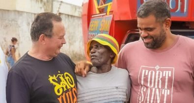 Com o vice-governador, Paulo Victor dialoga com feirantes e participa de entrega de pescados