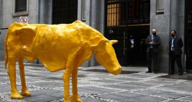 Após Touro de Ouro, Vaca Magra é colocada na porta da Bolsa de valores