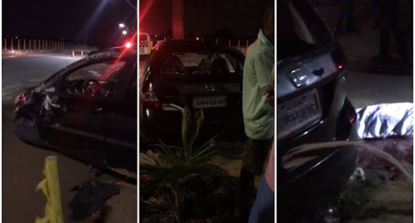 Jovem morre após carro capotar em Paço do Lumiar