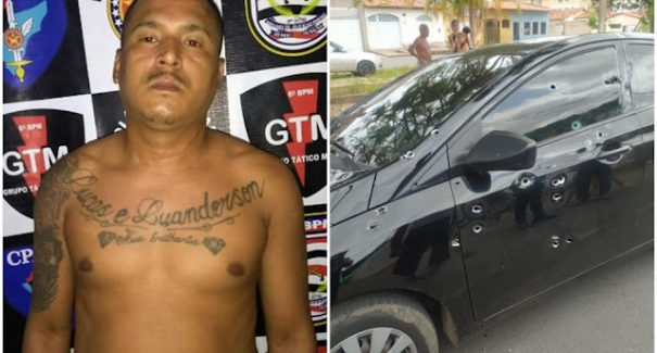 Homem morre após carro ser atingido por 25 tiros na Forquilha