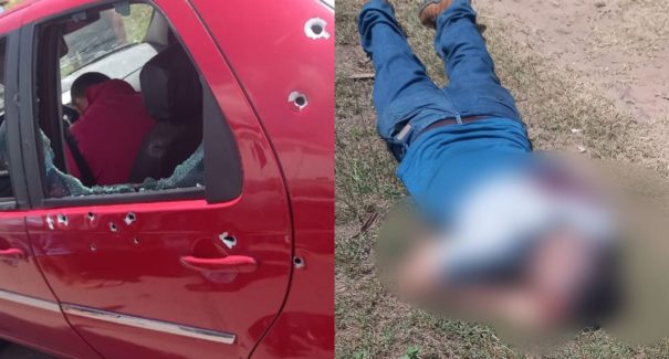 Carro é alvejado com mais de 10 tiros e três homens morrem na BR-222