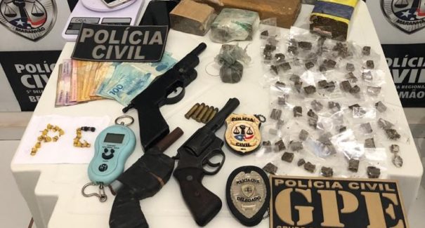 Cinco pessoas são presas em operação contra o tráfico de drogas em Bequimão