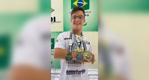Atleta maranhense Davi Hermes está no topo da natação