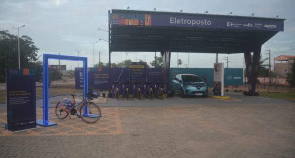 Primeiro eletroposto do Maranhão é inaugurado no Parque do Rangedor, em São Luís