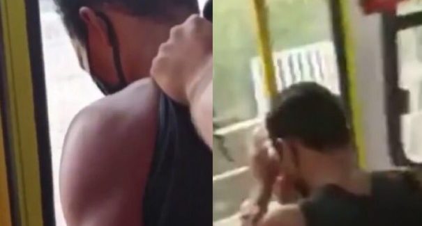 Homem é flagrado ejaculando em passageira dentro de coletivo
