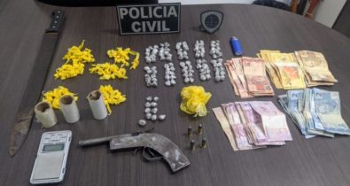 Materiais relacionados ao tráfico de drogas são apreendidos em Rosário