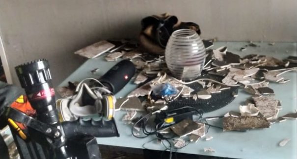 Apartamento pega fogo na avenida General Arthur Carvalho, bairro Turu