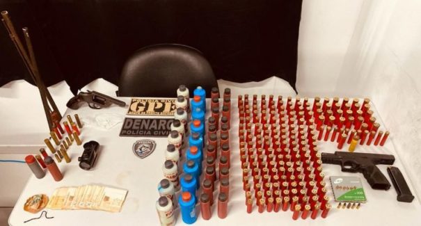 PC apreende armas de fogo, entorpecentes e efetua prisões, no MA