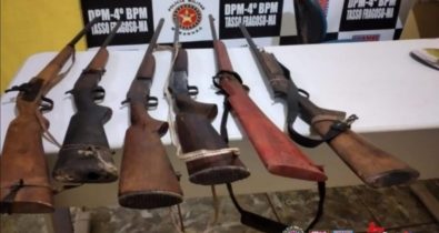 Polícia apreende sete armas de fogo são apreendidas em Tasso Fragoso