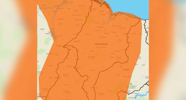 Alerta laranja: previsão de fortes chuvas e ventos intensos no Maranhão