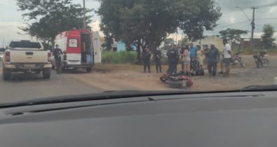 Após tentar fazer ultrapassagem, motociclista colide em caminhão na BR-010
