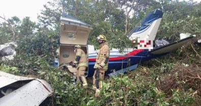 Avião de pequeno porte cai em fazenda de Nelson Piquet