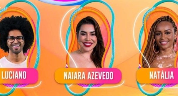BBB22: Naiara, Luciano e Natália estão no primeiro paredão da temporada
