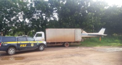 Caminhão que transportava avião é impedido de seguir viagem Maranhão
