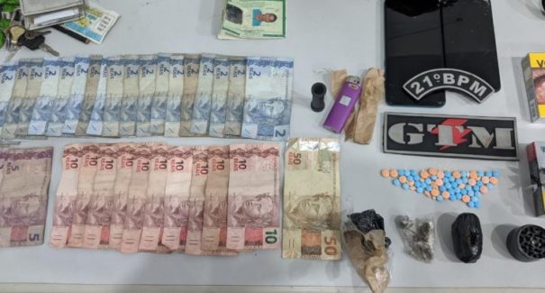 PM prende casal suspeito de transportar drogas, no interior do MA