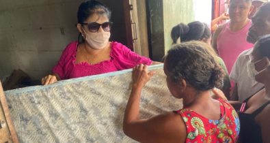 Fátima Araújo presta assistência às famílias afetadas por enchentes em Mirador