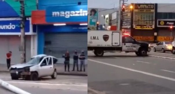 Acidente de trânsito resulta em uma mulher morta e quatro feridos na Jerônimo de Albuquerque
