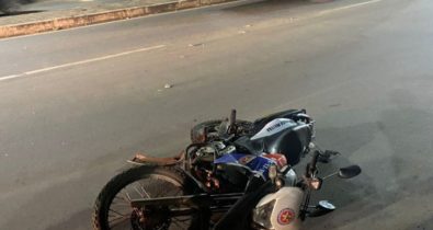 Motorista embriagado é preso após colidir caminhonete em moto de PM