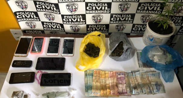 Trio é preso suspeito pelo crime de tráfico de drogas