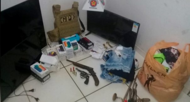 Presos suspeitos de roubar R$ 300 mil em produtos de residência no interior do MA