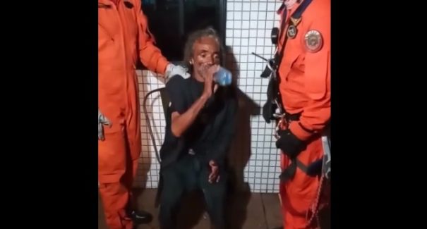 “Pirata da Litorânea’ é resgatado após ficar mais de 12 horas em cima da torre de TV