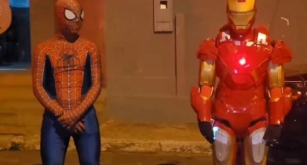 Bandidos assaltam ‘Homem-Aranha e Homem de Ferro’ no Maranhão