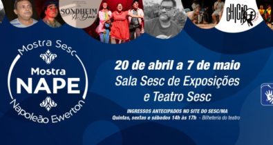Mostra Teatro Napoleão Ewerton do Sesc celebra o Dia do Teatro e do Circo