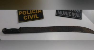 Homem é preso após agredir a sogra com facão em São José de Ribamar