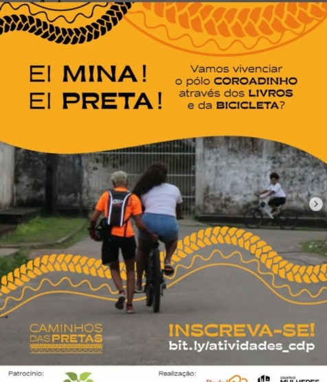 Projeto de parceria entre o Pedal das Minas e Mulheres Negras da Periferia. (Foto: Divulgação/Instagram)