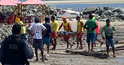 Bombeiros encontram corpo de homem na praia de Carimã da Raposa
