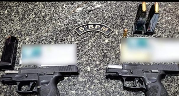 No Filipinho, Homens são presos portando armas de fogo