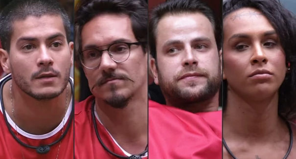 BBB22: Eslô sai e paredão falso é entre Arthur, Eli, Gustavo e Lina