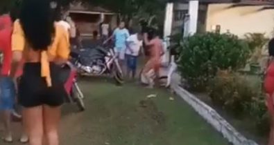 VÍDEO: Durante briga de casal no MA, um homem é linchado e outro baleado
