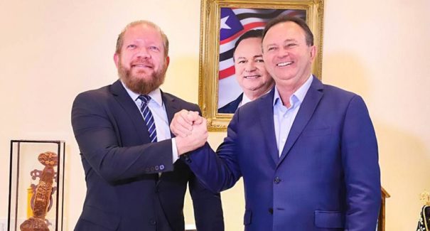 Governador Carlos Brandão recebe visita do presidente da Alema, Othelino Neto