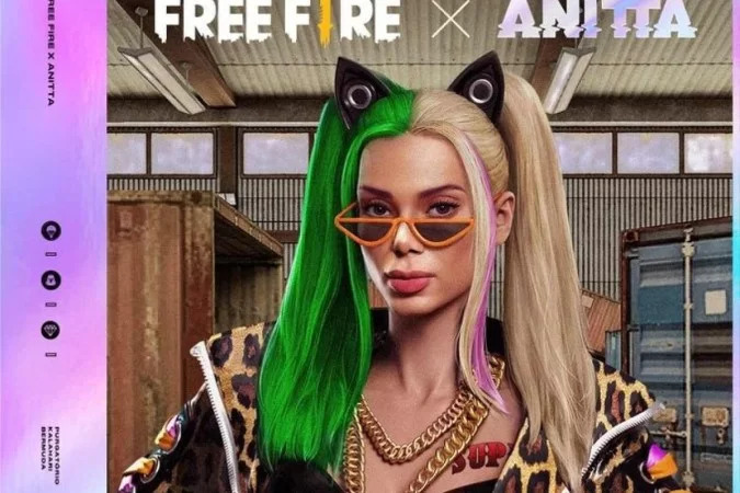Com o nome de “A patroa”, Anitta vira personagem do 'Free Fire