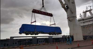 Locomotiva 100% elétrica chega pela primeira vez na Estrada de Ferro Carajás