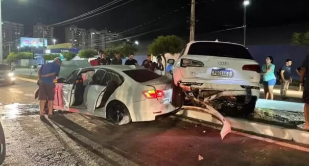 Motorista com sinais de embriaguez provoca acidente envolvendo três veículos